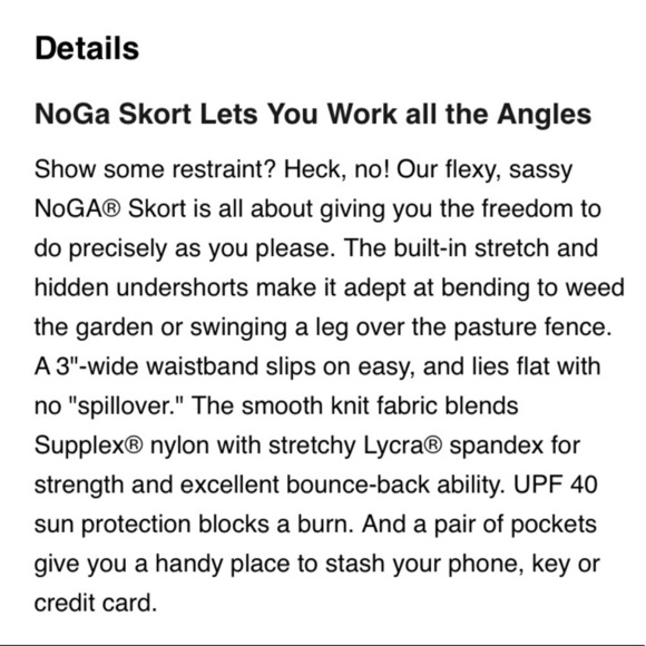 Duluth Trading Co.Classic NoGA Skort E. - Picture 13 of 13